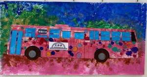 4月の壁画Bus
